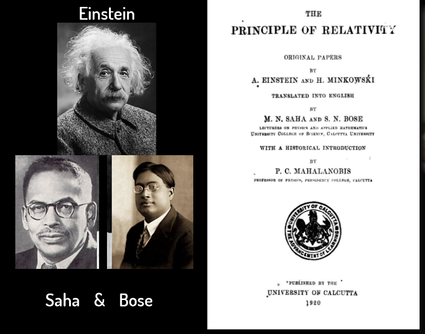 Saha and Bose translate Einstein – VISMAYA – History & Philosophy of ...